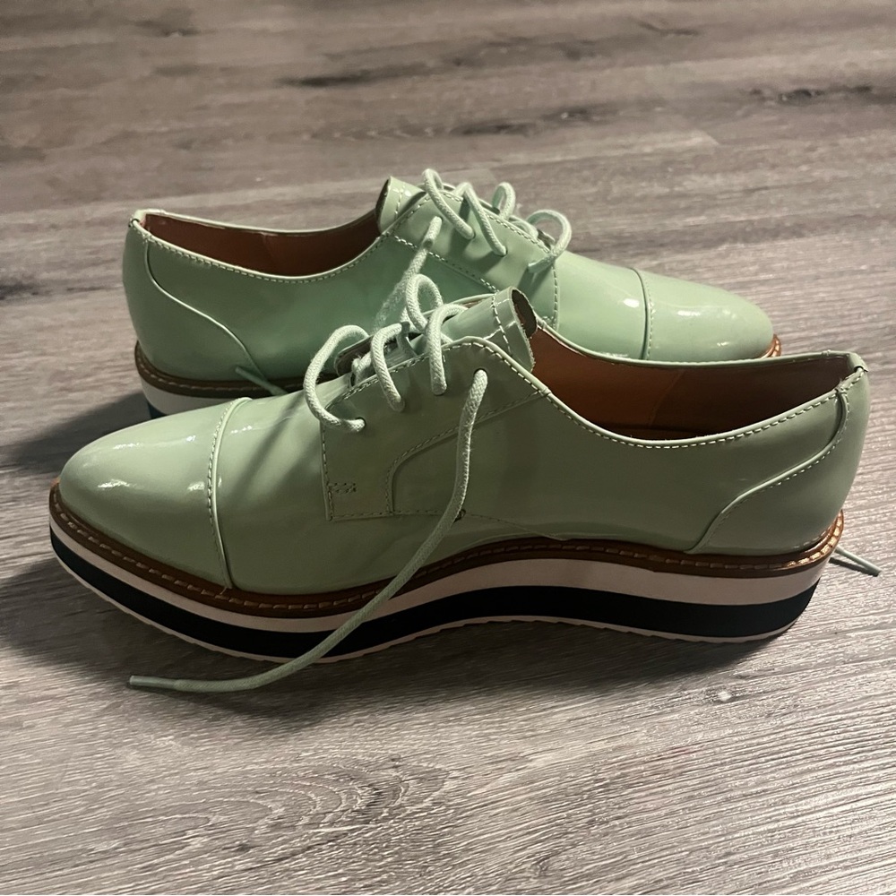 Halogen Mint Green Platform Shoes - image 6